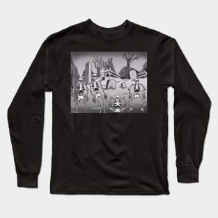 Spooky Scary Skeletons Long Sleeve T-Shirt